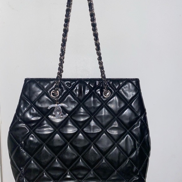 100%♥️😻Authentic CHANEL Enamel Shoulder Bas - Picture 4 of 14